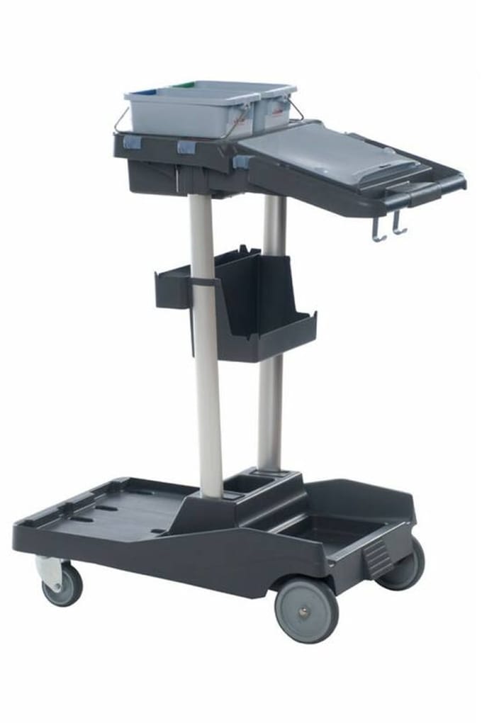 Vileda : VoleoPro Standard trolley 2 emmers 6ltr duwbeugel vuilcompartiment hakenset
