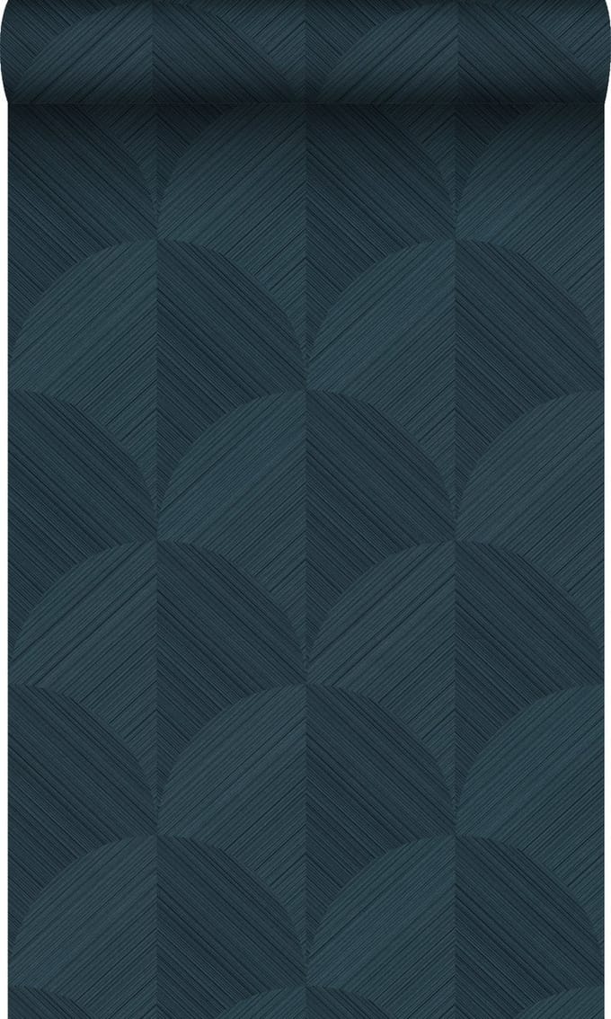 Origin Wallcoverings behang 3D-motief donkerblauw - 53 cm x 10.05 m - 347940