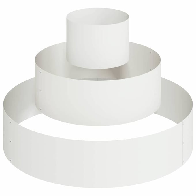 vidaXL - Plantenbak - Wit - 90 - x - 90 - x - 20 - cm - Koudgewalst - staal