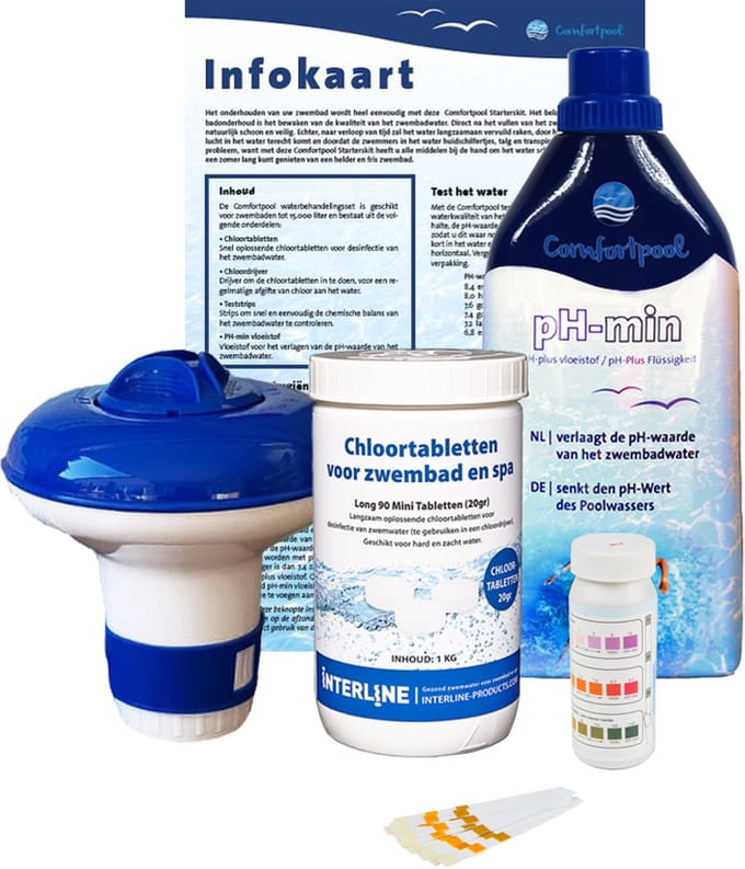 Comfortpool Chloor Starterspakket groot | Tot 15.000 liter