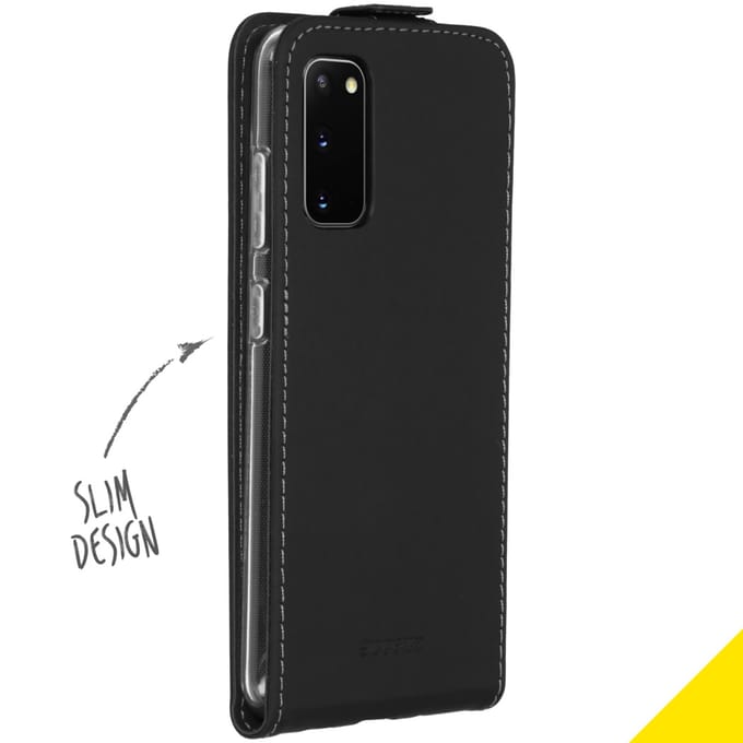 Accezz Hoesje - Geschikt voor Samsung Galaxy S20 - Flipcase - Zwart