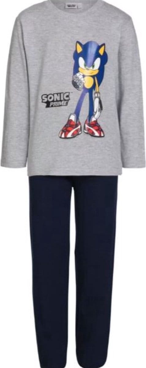 sonic pyjama - kind - sonic - lange mouw - maat 104/110 - Katoen