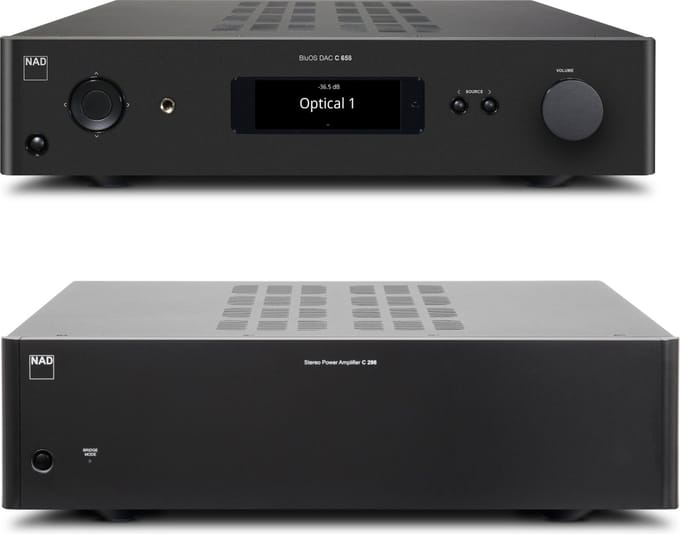 NAD C658 + C298 - Voor- / eindversterker combinatie - (grafiet)