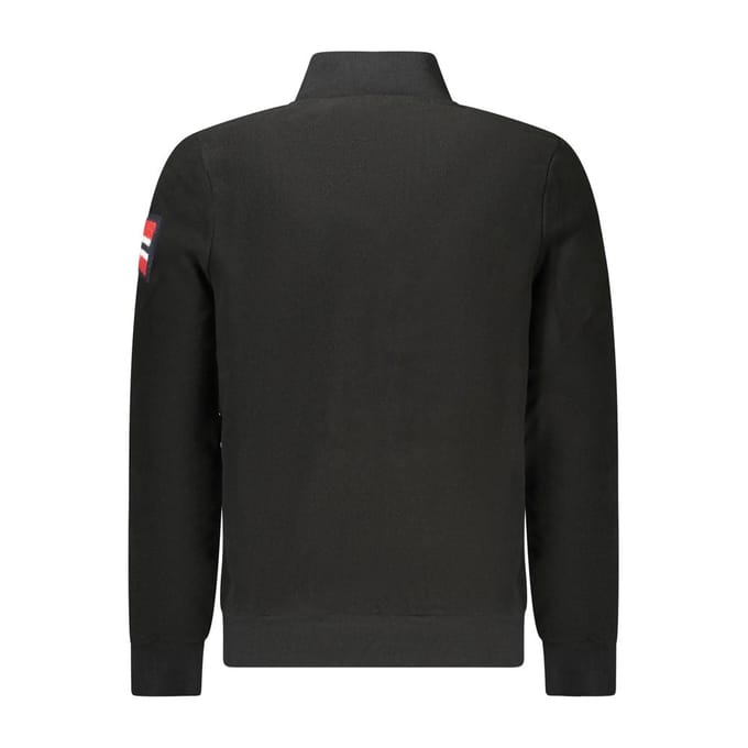 Noorwegen 1963 Zwarte Polyester Heren Sweatshirt