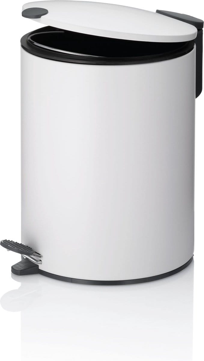 Pedaal Afvalemmer, 5 L, Wit - Kela | Mats