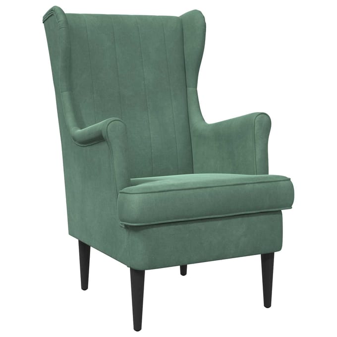 vidaXL - Fauteuil - Zeegroen - Fluweel