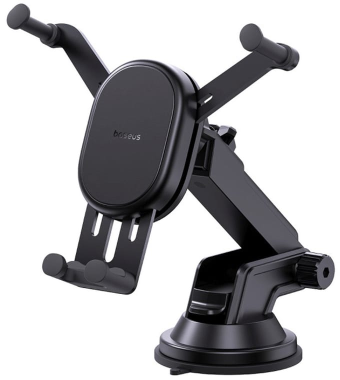 Baseus Stable - Auto Telefoonhouder - Grawitacyjny Mechanisme - Inductief Laden 15W - Zwart