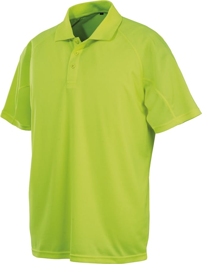Performance Aircool herenpolo met korte mouwen Flo Yellow - M