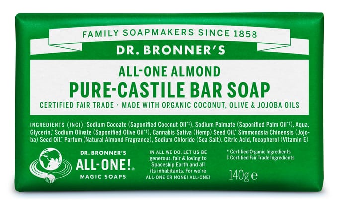 Dr. Bronner’s Dr. Bronner&rsquo;s Magic Bar Soap Almond 140 g