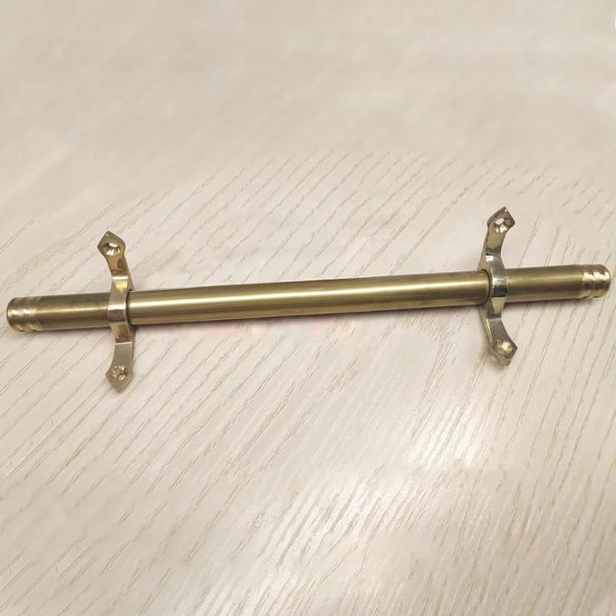 Traploperstangenset - Tapijthouders Clips - Trap Bekleden - Verstelbare Lengte - 97 Cm - Messing
