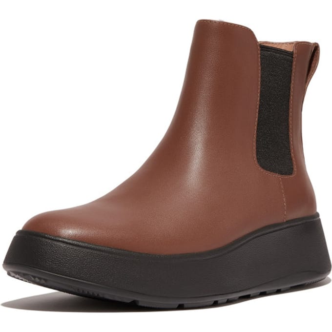 FitFlop F-Mode Leather Flatform Chelsea Boots BRUIN - Maat 37