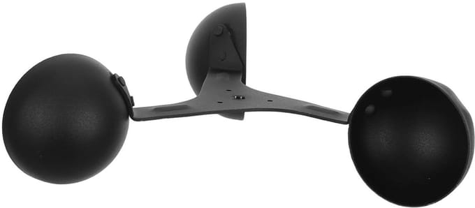 Windsensor Anemometer - Windmeter Windvaan - Industriële Veiligheid - Aluminiumlegering Constructie - 17.5 cm - Zwart