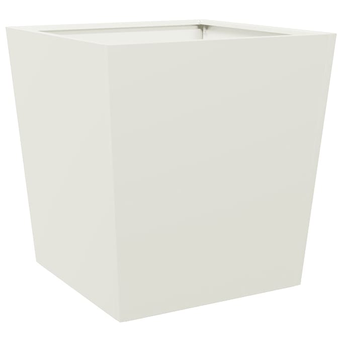 vidaXL - Plantenbak - 50x50x50 - cm - staal - wit