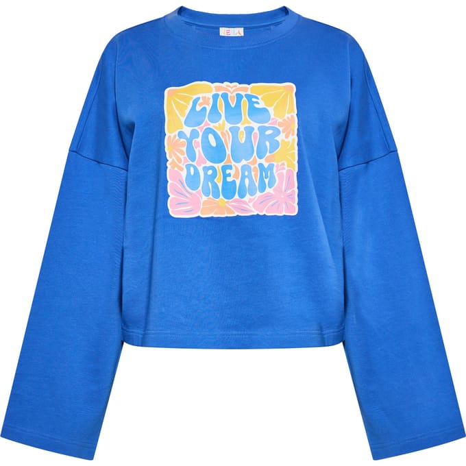 IZIA Sweatshirt Dames kobalt blauw