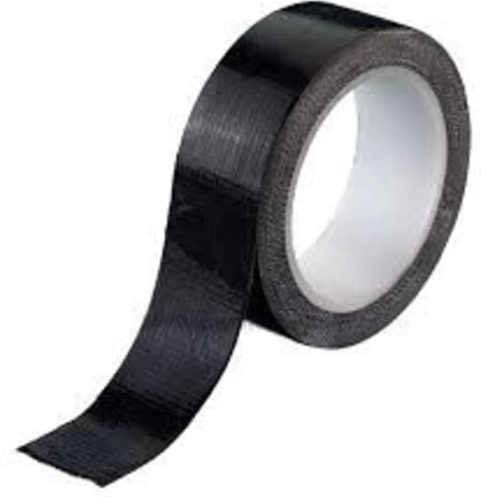Klussentape 50mmx10m zwart Deltafix