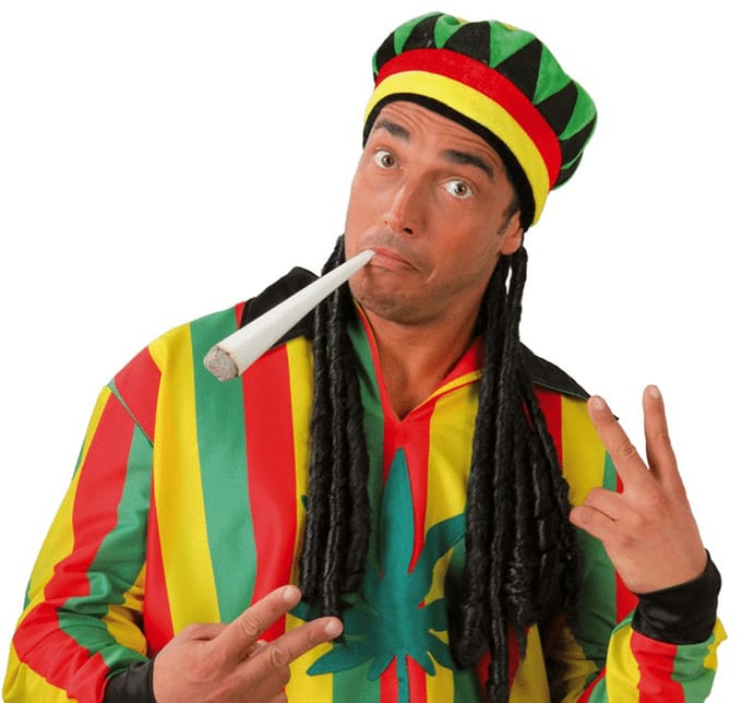 Fiestas Guirca - Hoed Jamaica met dreads