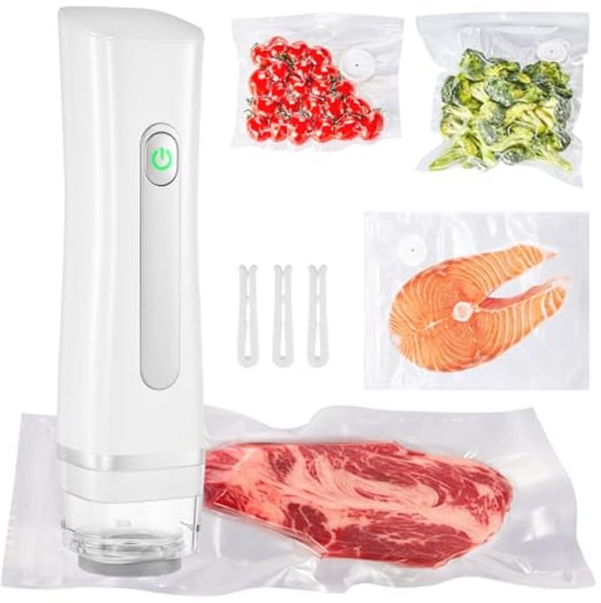 Draagbare Vacuüm Sealer Machine - Handheld Vacuüm Verpakkingsmachine voor Voedselbehoud en Vacuüm Koken