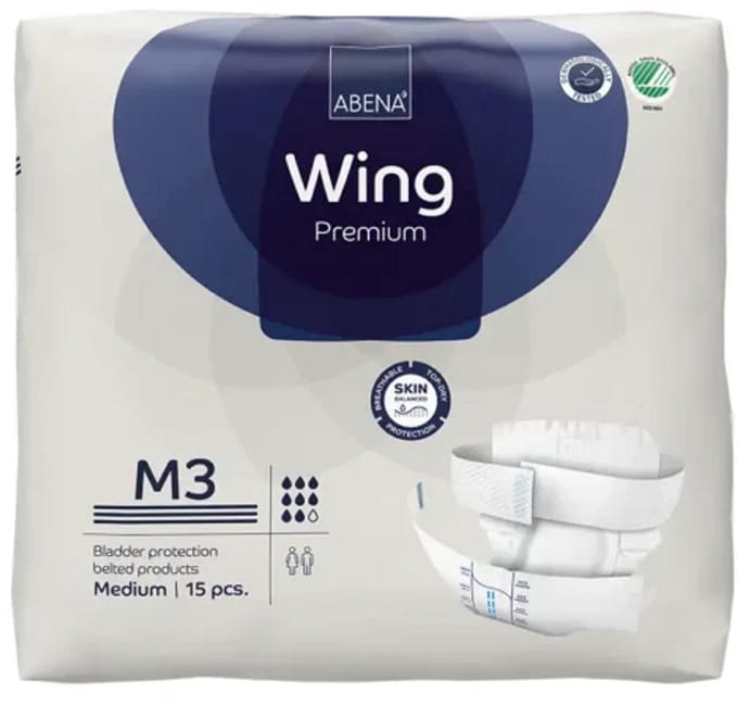 Abena Wing Premium 3 Medium - 1 paquet de 14 protections