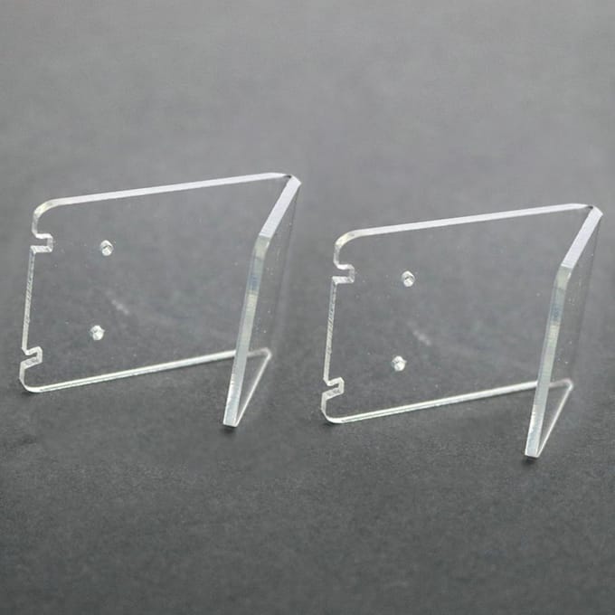 Présentoir de boucles d'oreilles en acrylique as described pur