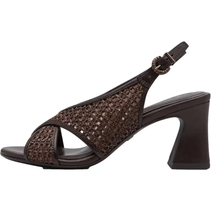 Tamaris Sandalen Met Hak bruin Raffia - Maat 40