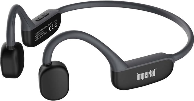 Imperial BluTC Active 1 - Bone Conduction Headphone – Open-Ear Sport Oortjes - Draadloos - Bluetooth - Zwart