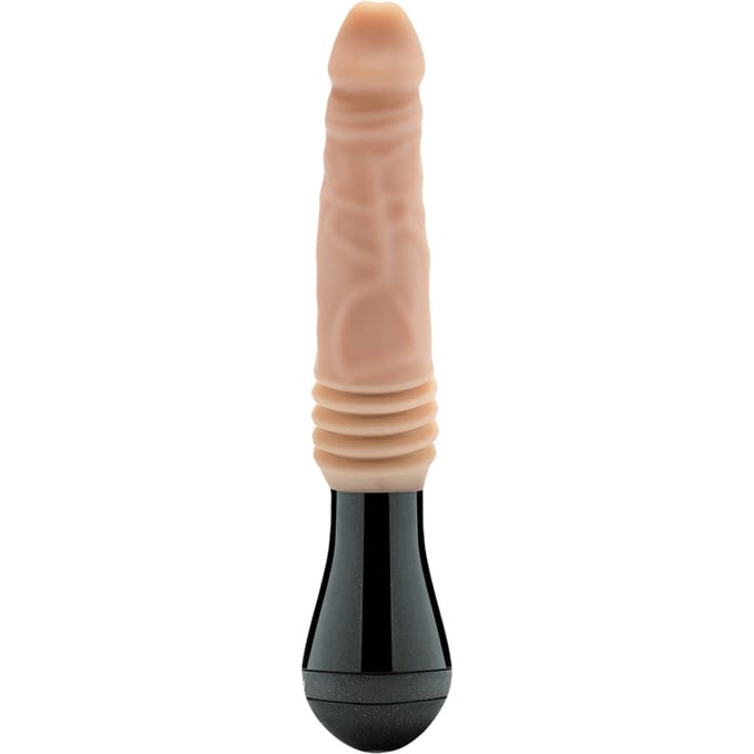 Dr. Skin Silicone - Dr. Knight - Stotende en Vibrerende Dildo - Beige