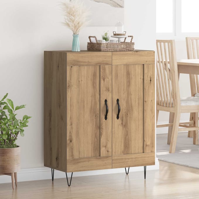 vidaXL - Dressoir - Artisan - Eiken - 69,5 - x - 34 - x - 90 - cm