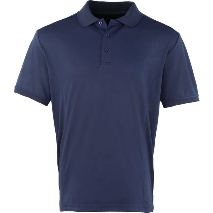 Premier Heren Coolchecker Pique korte mouw Polo T-Shirt (Marine)