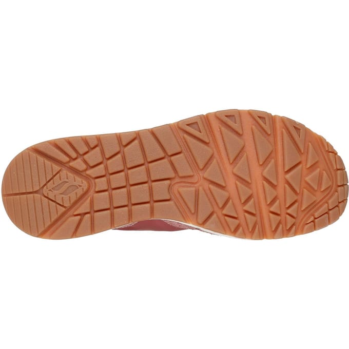 Skechers Uno Vintage Dayz Dames Sneakers Van Leer In Het Roze