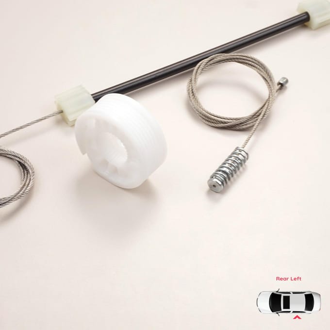 BWR5035 Kit de réparation de lève-vitre Arrière Gauche pour BMW Série 5 E60 E61 2003-2010 4/5 Portes 51357184745