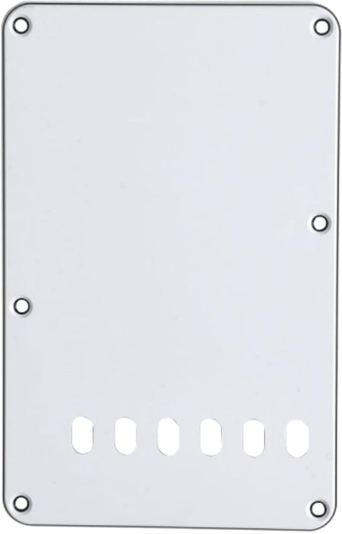 Göldo Tremolo Backplate 3-ply WH wit - Gitaaronderdeel