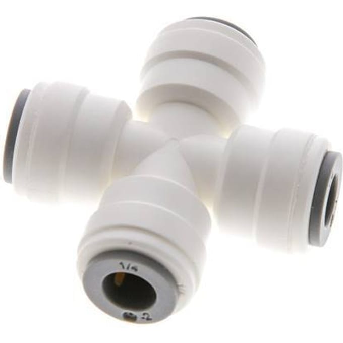1/4'' Cross POM Insteekfitting FDA EPDM [2 Stuks]