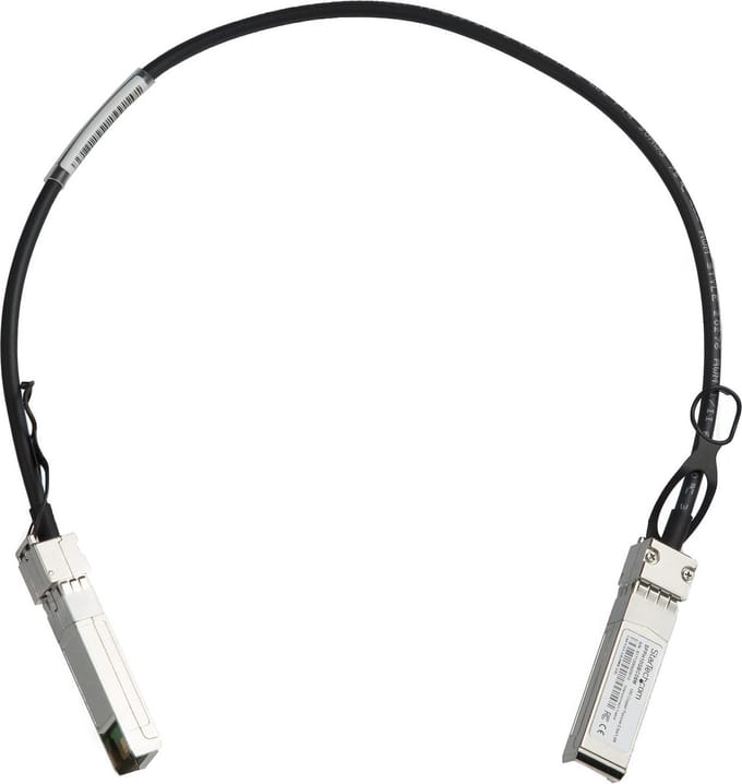 StarTech.com Cisco SFP-H10GB-CU1M Comp SFP+ Twinax Cable - 0.5 m (1.6 ft.) - 10GBase direct attach cable - 50 cm - black - Zwart - 0.5m