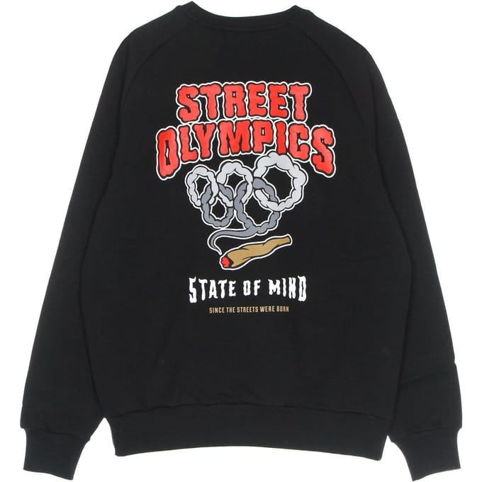 Crewneck Man Street Olympische Spelen Crewneck Black