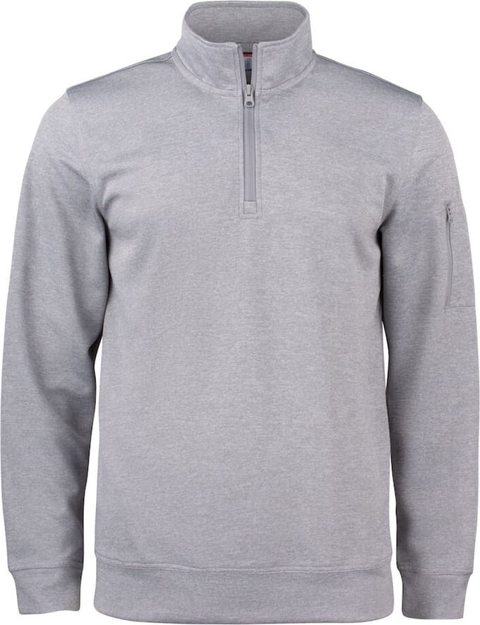 Clique Basic Active Half Zip 021013 - Grijs-melange - S
