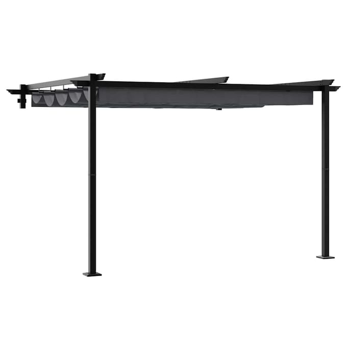 vidaXL - Prieel - 300 - x - 300 - x - 200 - cm - Antraciet - Polyester