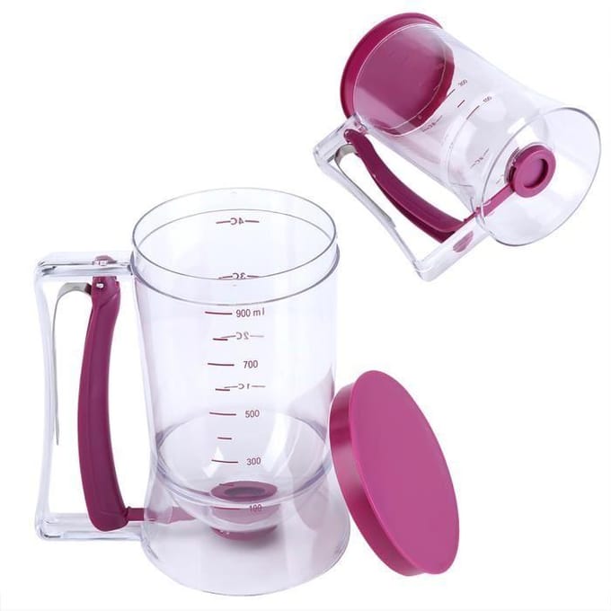 Distributeur de pâte - Alinory - 900 ml - Plastique de qualité alimentaire - Violet - Manuel paars