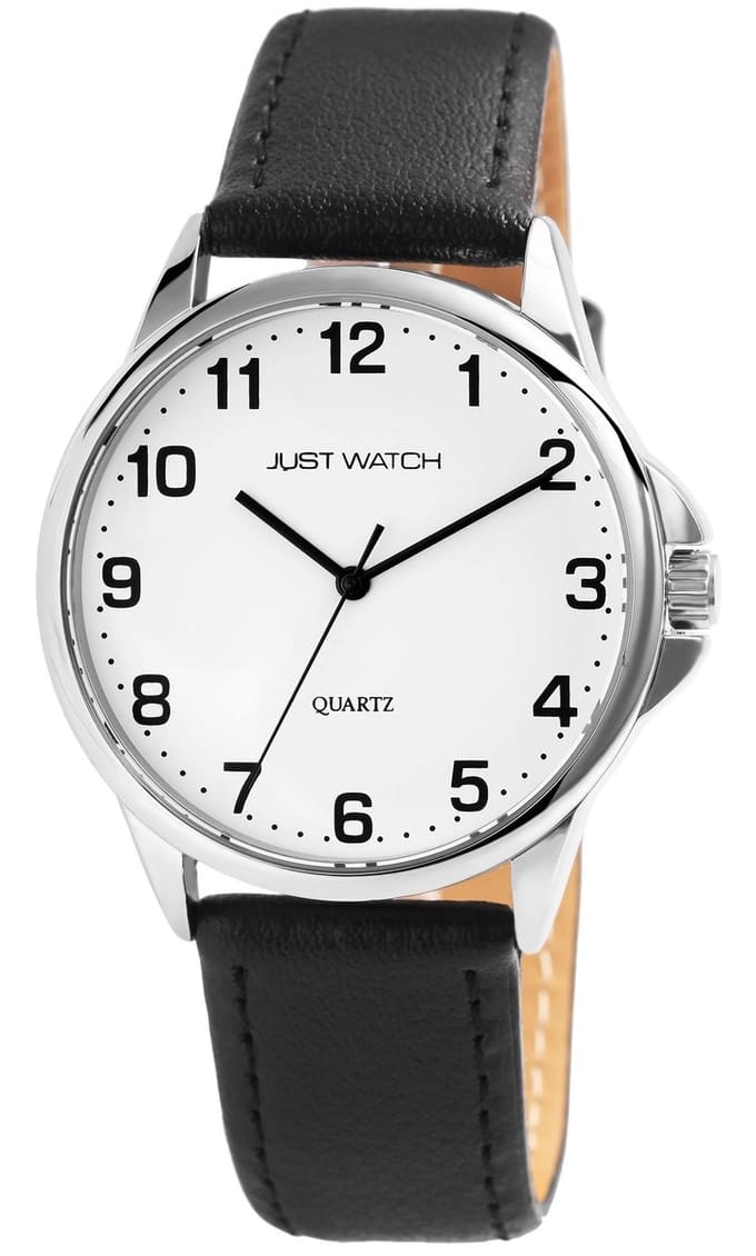 JUST WATCH Herenhorloge echt leer Bernard, 3 ATM