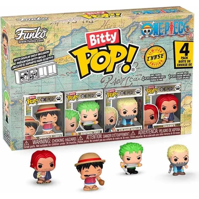 One Piece Luffy (Bitty Pop!) vinylfiguurtjes (Set van 4) Unisex Funko Pop! - Neutraal - Standard