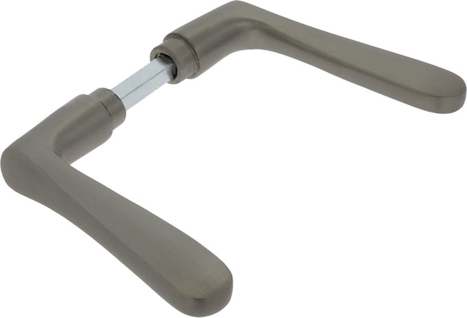 Starx Deurkruk Vlinder Aluminium F9 - RVS Kleur - Geschikt voor Deuren van 40 t/m 60 mm - Inclusief Stift en Inbussleutel - Afmetingen 17 x 11 x 2 cm - Voor Binnengebruik