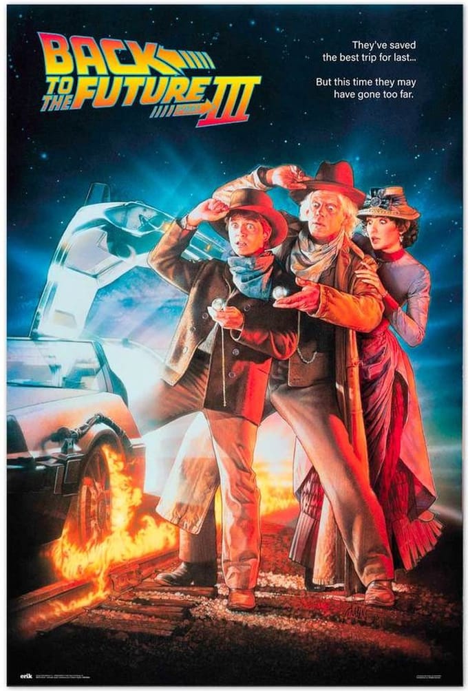 Back to the Future poster - Film - Delorean - Michael J. Fox - deel 3 - 61 x 91.5 cm