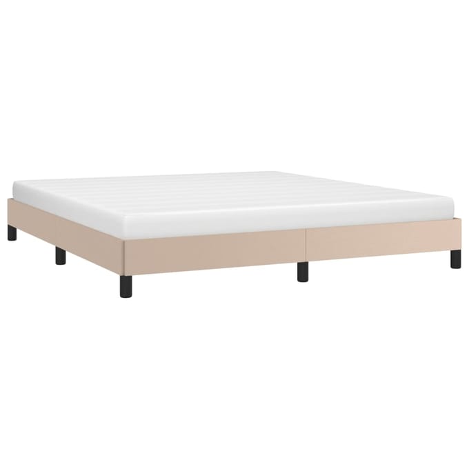 vidaXL - Bedframe - kunstleer - cappuccinokleurig - 180x200 - cm