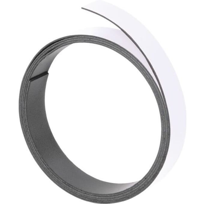 FRANKEN Magneetband, (L)1,000 x (D)15 x (H)1 mm, wit