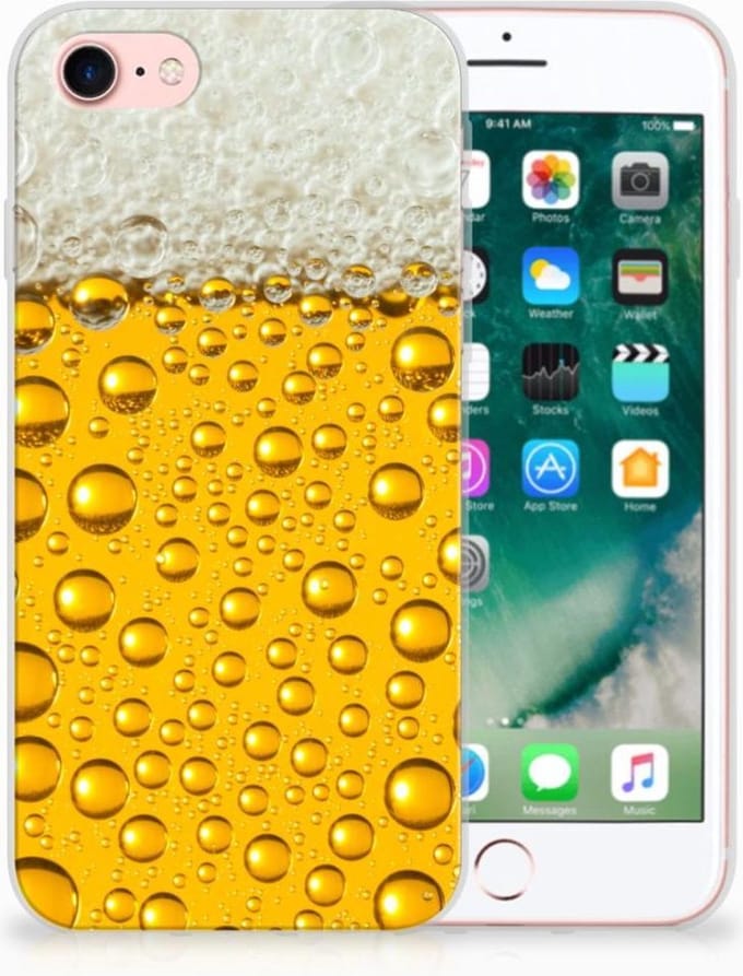 iPhone SE 2022 | SE 2020 | 8 | 7 Siliconen Case Bier
