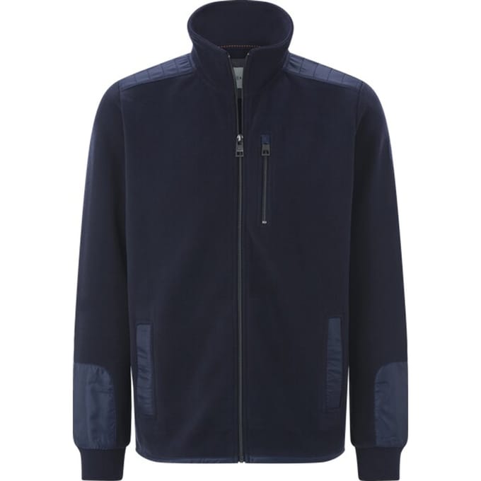 Babista herren Fleecejack - 52/54 - donkerblauw - Plus Size