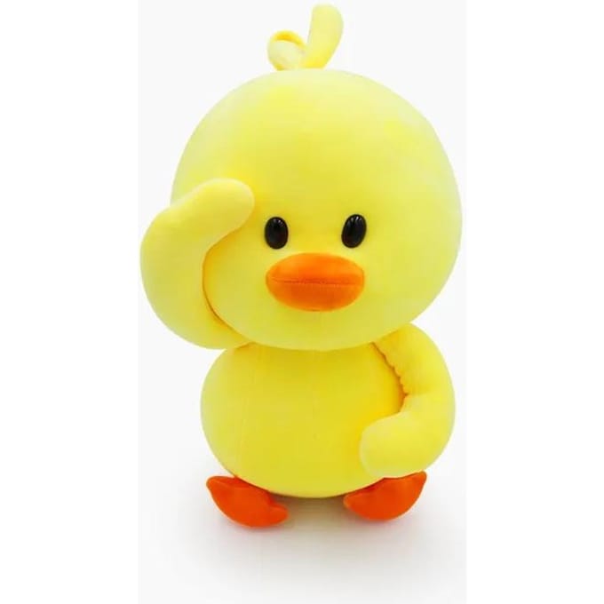 38cm Pluche Dansende Eend Knuffel Koreaanse Net Rood Draagt Hyaluronzuur Kleine Gele Eend Pop yellow