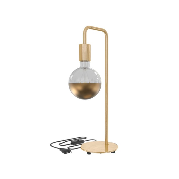 Calex U-Line Tafellamp - Industrieel - E27 Fitting -  Goud - Excl. lichtbron