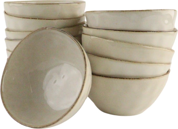 OTIX Soepkommen - 12 Persoons - Beige - 620ml - Keramiek - MAPLE