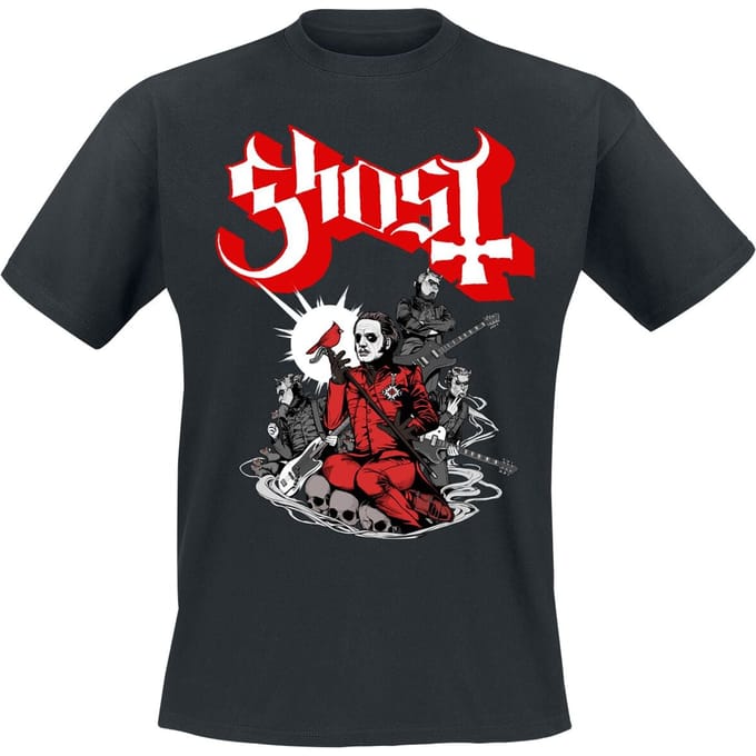 Ghost T-shirt - Cardinale - L - voor Mannen - zwart