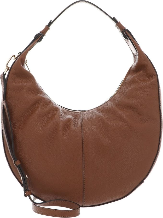FURLA Leren Schoudertas Miastella Hobo Cognac H Bruine